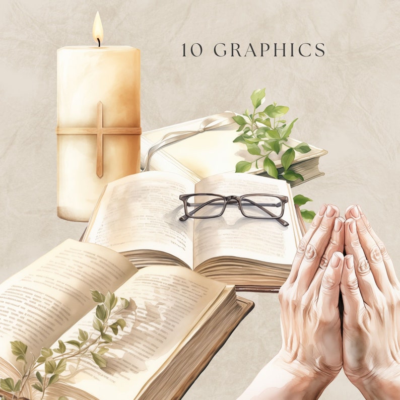 Bible Clipart Watercolor