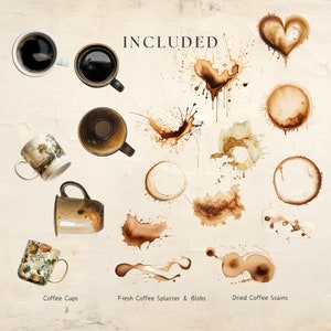 Caffeine Lover Clipart Bundle PNG JPG