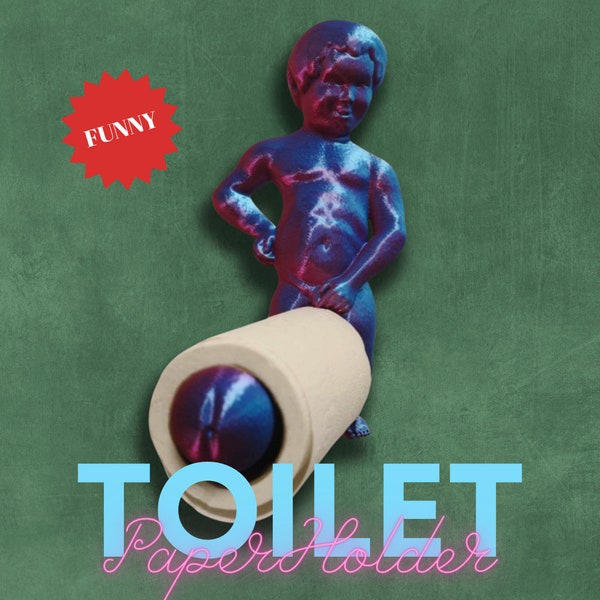 Toilet Holder Funny Model Mannaken 3D Printer STL