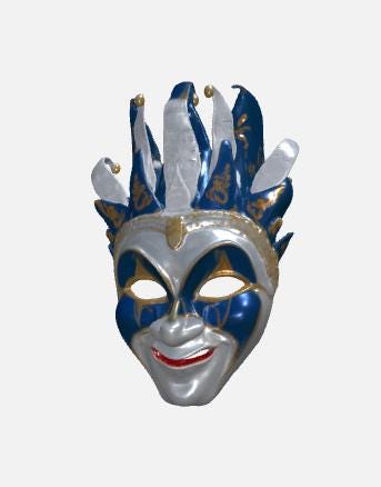 Maschera Veneziana Uomo Per Carnevale E Halloween - Stile Gotico, Regolabile, 17x12 Cm - Foto 8