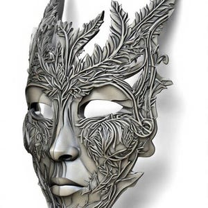Elf Mask Japanse Mask Model Amazing Mask Fan Art Costplay 3D Print STL File