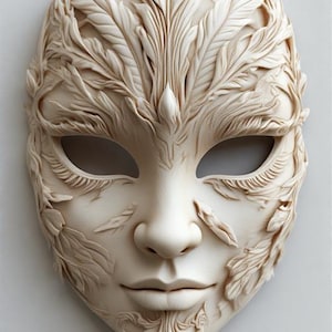 Carnaval Venetian Model Amazing Mask Fan Art V6 Costplay 3D Print STL File