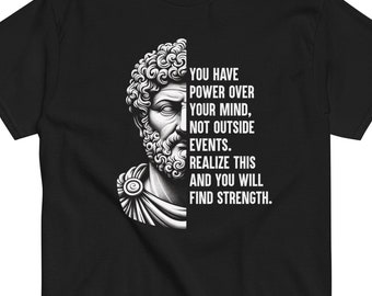 Marcus Aurelius Shirt Stoic Philosopher Motivational Quote T-Shirt