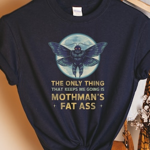Mothman T-Shirt: Funny Cryptid Tee for Creature Lovers & Scary Cryptozoology Fans - Perfect Gift Idea!