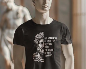Marcus Aurelius Shirt, Motivational Stoic Quote Tee, Stoicism Gift for Men and Women, Unisex Stoic Philosophy Apparel