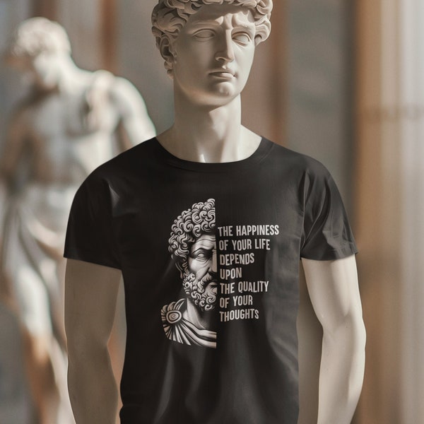 Marcus Aurelius Shirt Motivational Quote Stoic Philosopher T-Shirt Stoicism Tee Stoic Virtues Gift For Men and Women Unisex