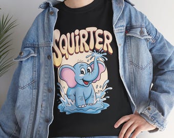 Gênant T-shirt, ongepast T-shirt, shirt met humor voor volwassenen, grapshirts, gênant shirt ongepast hilarische squirter-humor