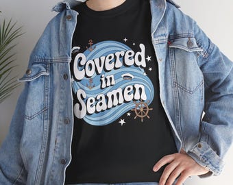 Gênant T-shirt, ongepast T-shirt, shirt voor volwassen humor, grapshirts, gênant grappig ongepast bedekt met humor van zeelieden