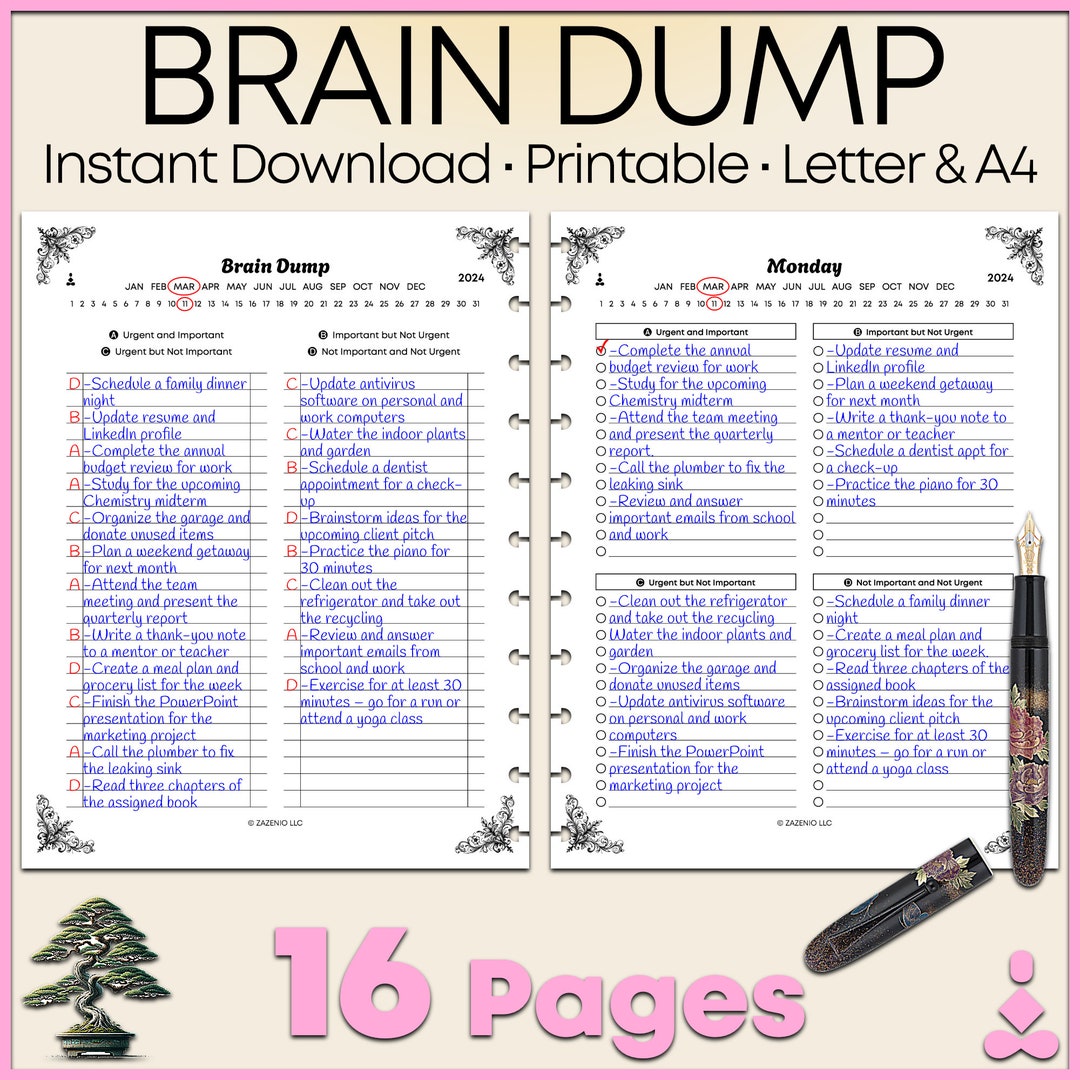 Printable Adhd To Do List Printable Adhd To Do List