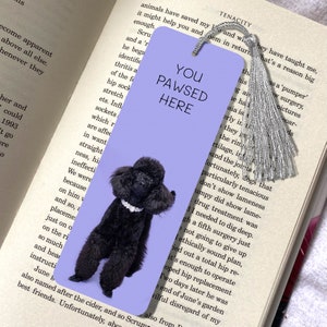 Poodle Bookmark Purple