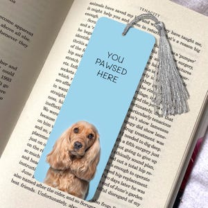 Cocker Spaniel Goldener Hund Lesezeichen