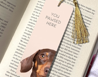 Dackel Hundegesicht Lesezeichen