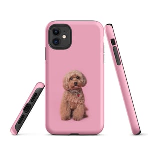 Cavapoo iPhone Tough-skal Rosa