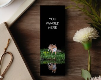Fox Bookmark, Wildlife Bookmark Square
