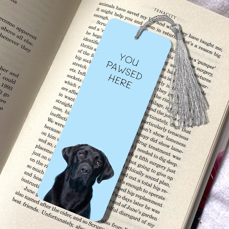 Labrador Bookmark Black Labrador - Etsy