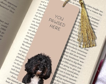 Cockapoo Face svartvit hundbokmärke