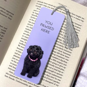 Black Cavapoo Dog Bookmark