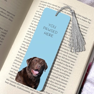 Chocolate Labrador Dog Bookmark