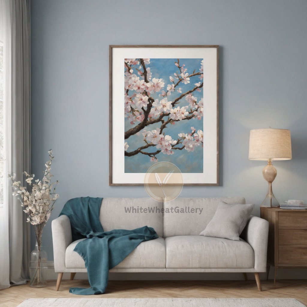 Almond Blossom Print Van Gogh Printable Small Tree Art Print ...