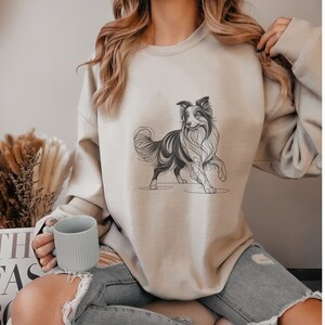 Border Collie Sweatshirt Cozy Dog Lover Pullover Stylish Border Collie Owner Pup Parent Apparel Perfect Gift for Border Collie Mums