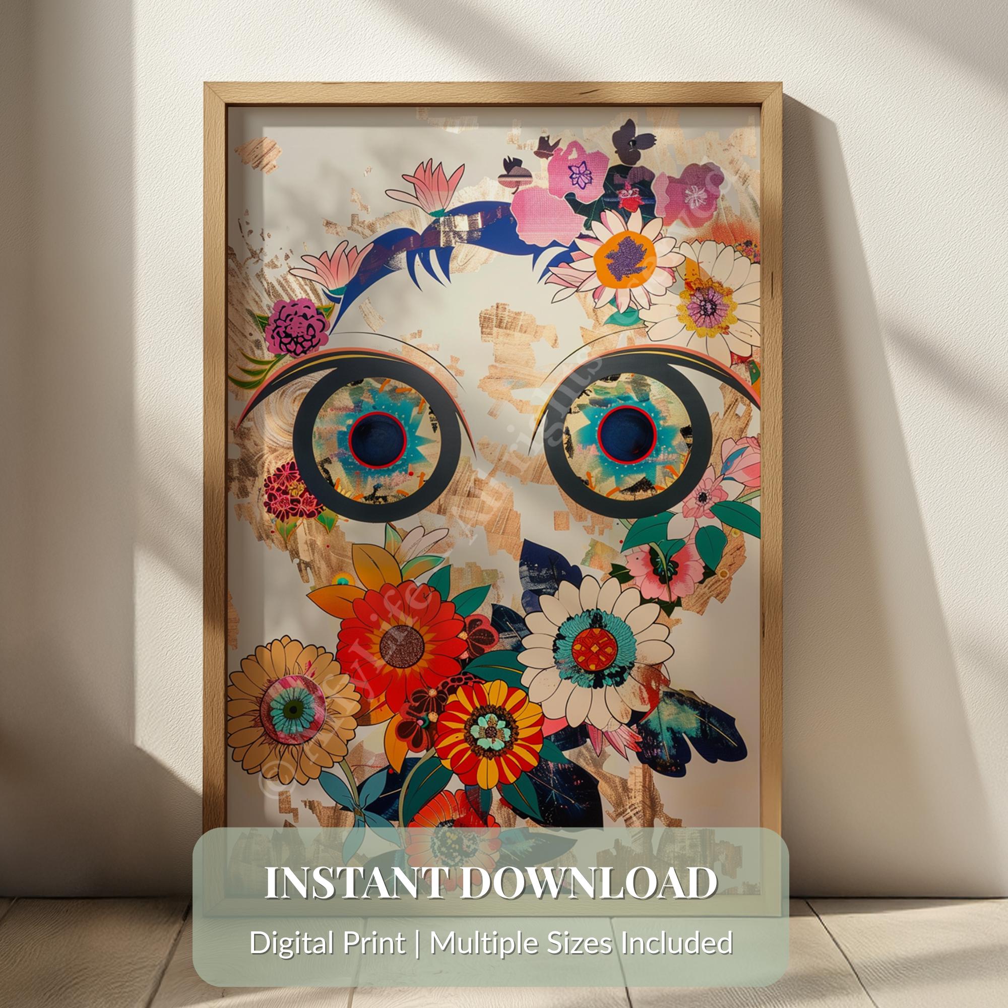Murakami Skulls and Flowers - Etsy