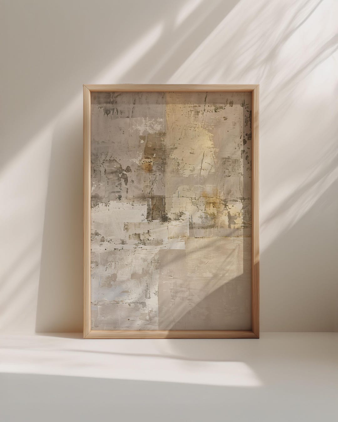 Japandi Abstract Wall Art – Neutral Wabi Sabi Minimalist Beige Poster ...