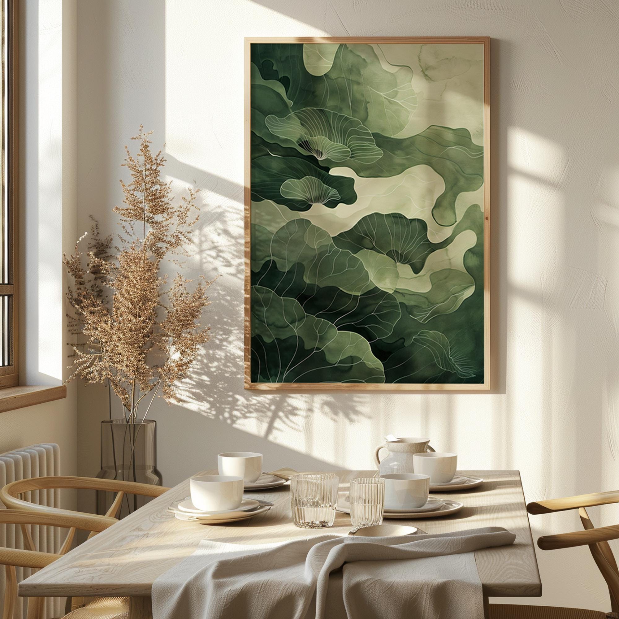 Sage Green Wabi Sabi Wall Art – Minimalist Zen Digital Print, Two Bonus ...