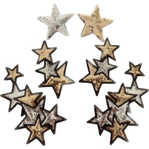 HOOK Star Pack - Iron-on Embroidered Sequin Applique