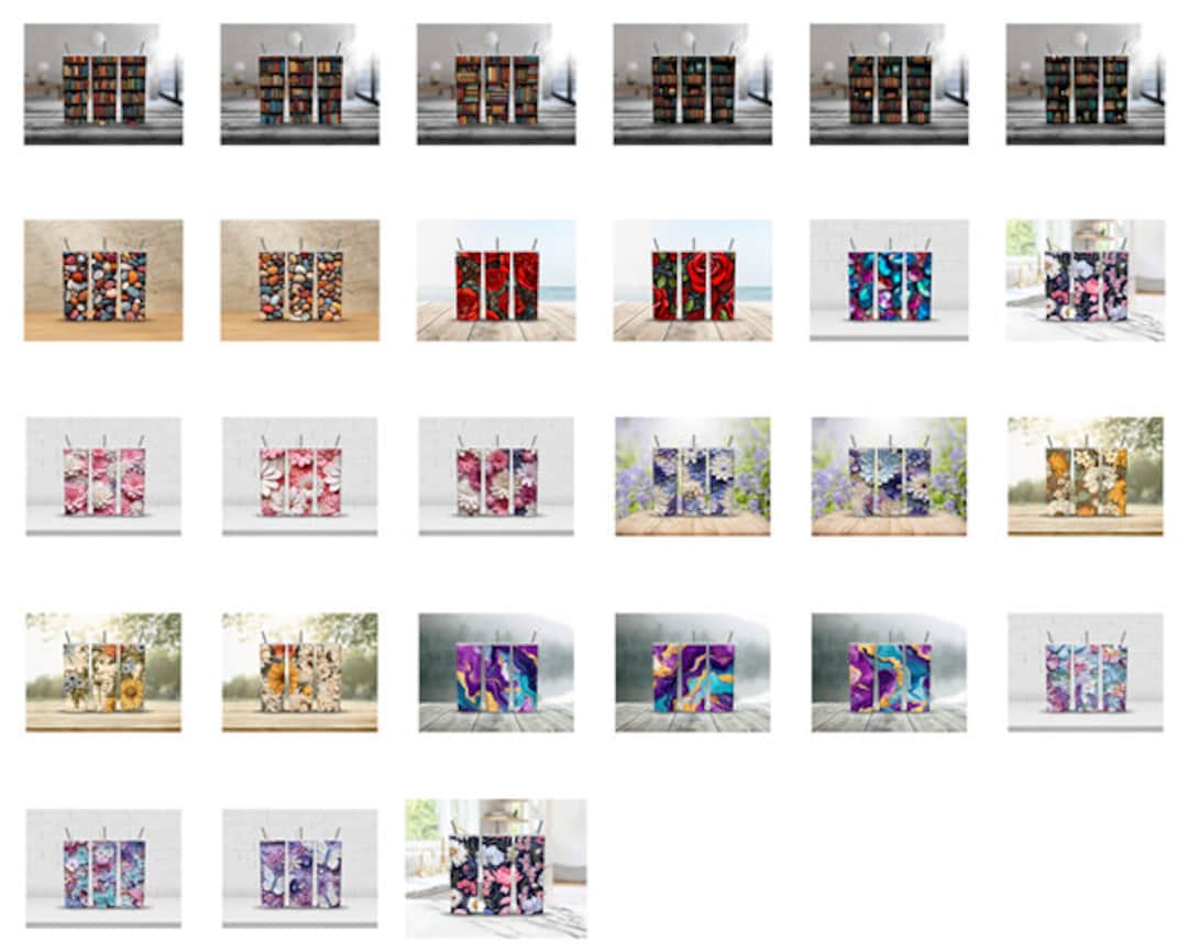 Tumbler Wraps, Variety Bundle of 27 Wraps, Digital Download - Etsy