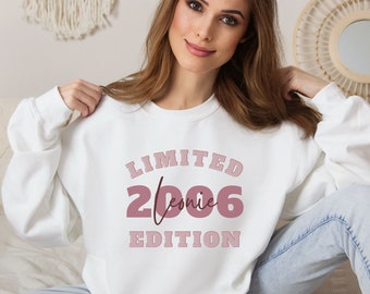 Personalisierter Geburtstags-Pullover „Limited Edition 2006“ – Einzigartiges und persönliches Geschenk zum 18. Geburtstag!