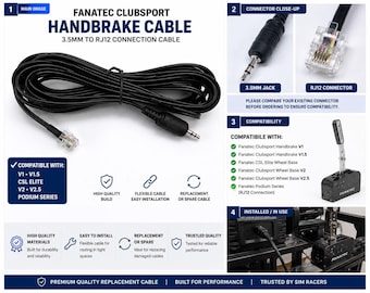 Cavo da corsa per freno a mano Fanatec
