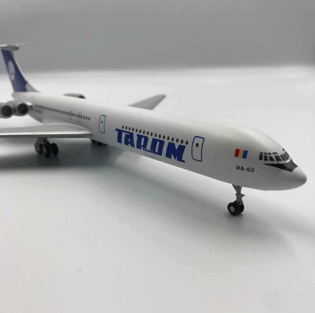 Aircraft Model Ilyushin 62M Tarom Reg: YR-IRD (white Livery), Yr-ire ...