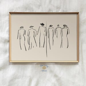 Vintage Kunst, Figur Skizze Zeichnung, antike Replik ziehen, Bleistift Zeichnung, Bauernhaus Wohnkultur, minimalistisches Poster, physischer Druck