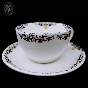 Porcelain Cup and saucer (cup - 250ml, saucer - 15cm)