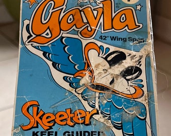 Vintage 1983 Gayla Skeeter Keel Guided Kite NOS