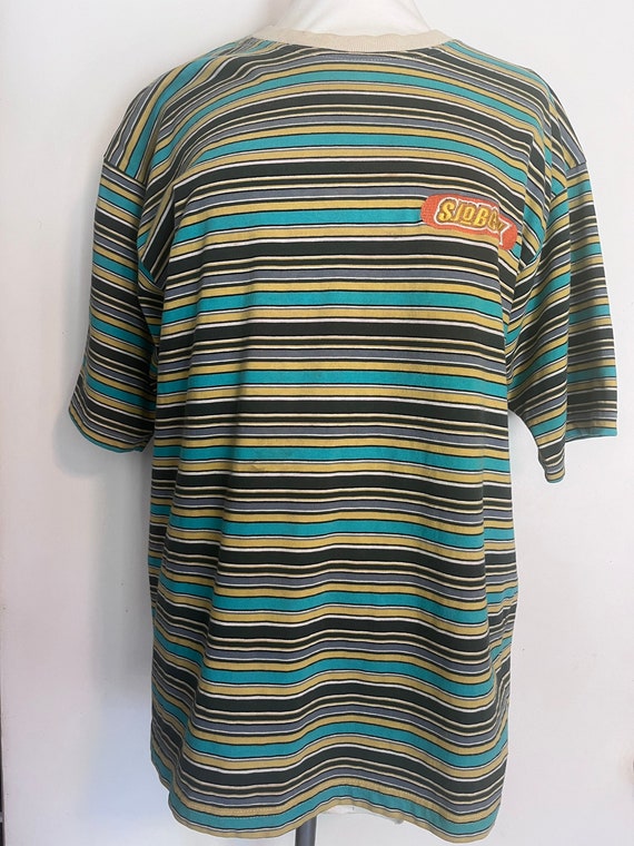 Vintage 1990’s SJOBECK Crewneck Stripe T-shirt Rav