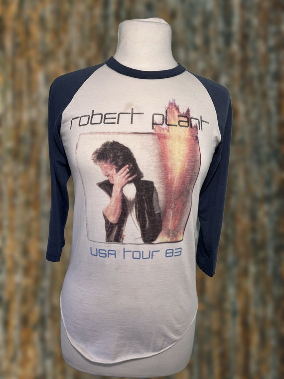 Vintage 1983 • Robert Plant • USA Tour • Raglan T-shirt - Etsy