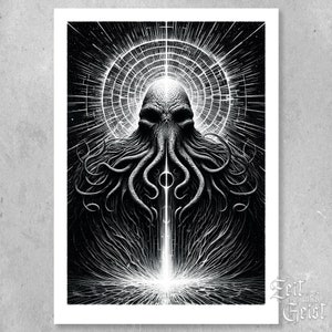 COSMIC CTHULHU - A3 Illustration Art Print