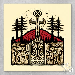 THE ANCESTORS - Illustration Art Print (30cm x 30cm)