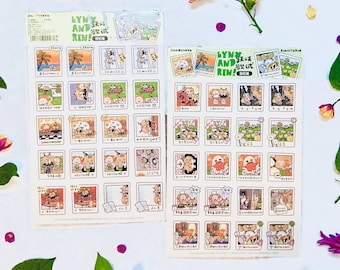 Instax Washi Stickers: Kawaii Planner instant camera sticker, eager to try memories. V35B