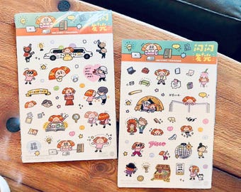 Shinning Moments Stickers, Kawaii Stationery, RiN Studio