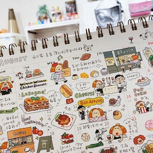 Washi Tape | Food | Bon Appetite Western | RiN studio original | Vol. 11 | Eating | Kawaii Stationery | Crafting Tape