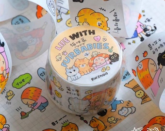 Cats Washi Tape | Life with Fur Babies, Kawaii Journaling
