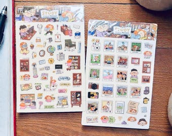 Kawaii Washi Stickers: Study Room Decor, Instax Stickers