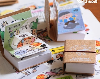 Mini Notebook, Tiny Notebook, Sketch book, Kawaii Journal, Aesthetic Notebook, Cute Journal, Stationary, Schedule Journal, Thumbnail book