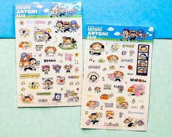RiN Studio Kawaii Journal Stickers, K-Pop Idol Fan Stickers