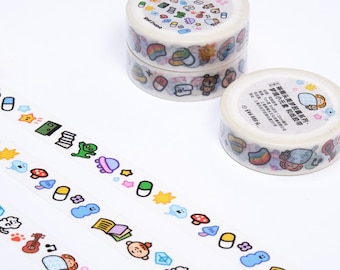Kawaii Washi Tape: Dream Mini Emoji Scrapbook Tape