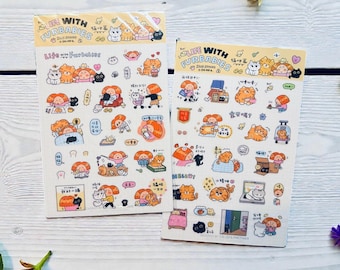 Cat Stickers | Kawaii Fur Babies Journaling Stickers