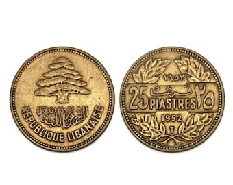 Lebanon 25 Piastres 1952 BOX1