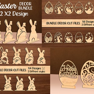 Ostern SVG, Ostern Laser Cut-Svg-Bundle, Hase Ornamente SVG, Ostern Laser Cut-Svg-Dateien, Ostern Aufhänger, Vatertagsgeschenk, Muttertagsgeschenk.
